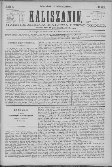 Kaliszanin : gazeta miasta Kalisza i jego okolic