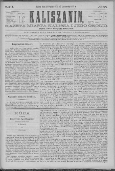 Kaliszanin : gazeta miasta Kalisza i jego okolic
