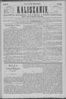 Kaliszanin : gazeta miasta Kalisza i jego okolic