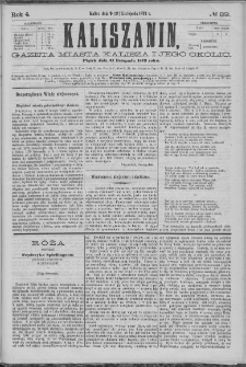 Kaliszanin : gazeta miasta Kalisza i jego okolic