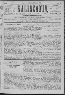 Kaliszanin : gazeta miasta Kalisza i jego okolic