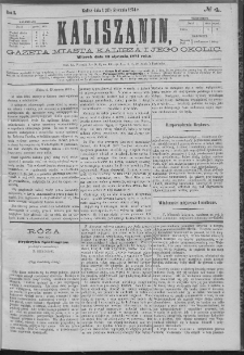 Kaliszanin : gazeta miasta Kalisza i jego okolic