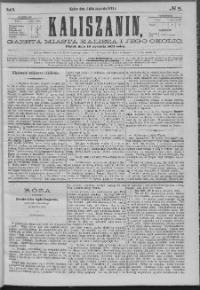 Kaliszanin : gazeta miasta Kalisza i jego okolic