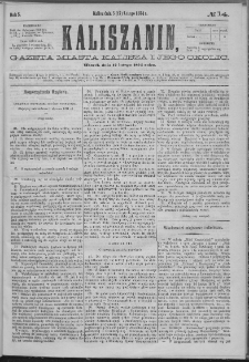 Kaliszanin : gazeta miasta Kalisza i jego okolic