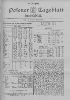 Posener Tageblatt. Handelsblatt 1899.06.14 Jg.38