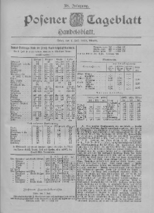 Posener Tageblatt. Handelsblatt 1899.07.07 Jg.38
