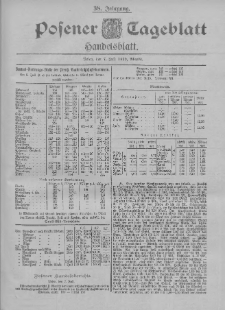 Posener Tageblatt. Handelsblatt 1899.07.07 Jg.38