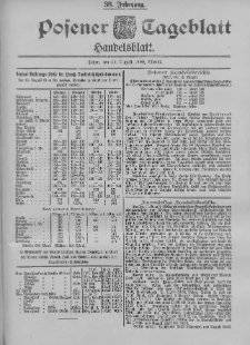 Posener Tageblatt. Handelsblatt 1899.08.12 Jg.38