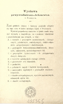 Wystawa przyrodniczo - lekarska w Poznaniu