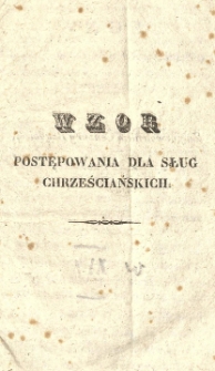 Wzór postepowania dla sług chrześciańskich