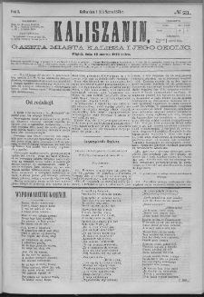 Kaliszanin : gazeta miasta Kalisza i jego okolic