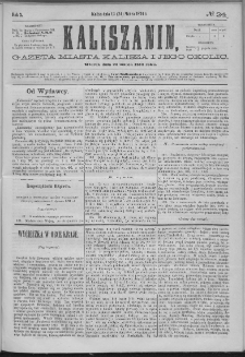 Kaliszanin : gazeta miasta Kalisza i jego okolic