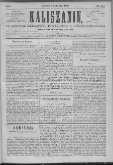 Kaliszanin : gazeta miasta Kalisza i jego okolic