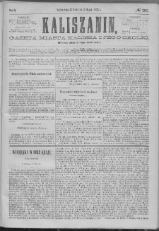 Kaliszanin : gazeta miasta Kalisza i jego okolic