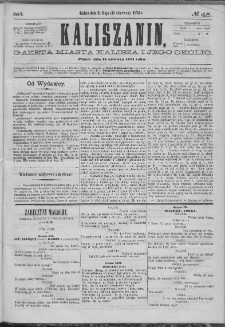 Kaliszanin : gazeta miasta Kalisza i jego okolic