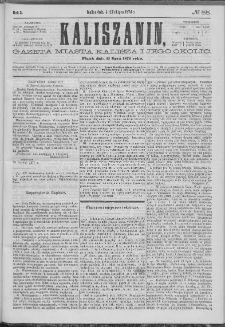 Kaliszanin : gazeta miasta Kalisza i jego okolic