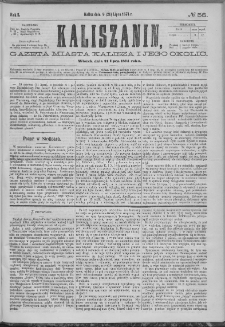 Kaliszanin : gazeta miasta Kalisza i jego okolic