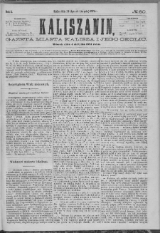 Kaliszanin : gazeta miasta Kalisza i jego okolic