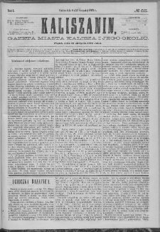 Kaliszanin : gazeta miasta Kalisza i jego okolic