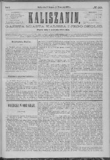 Kaliszanin : gazeta miasta Kalisza i jego okolic