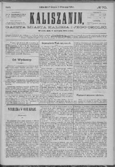 Kaliszanin : gazeta miasta Kalisza i jego okolic