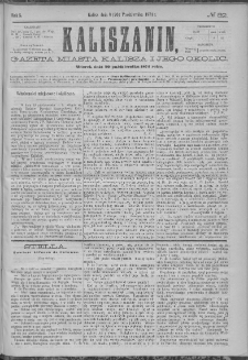 Kaliszanin : gazeta miasta Kalisza i jego okolic