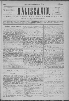 Kaliszanin : gazeta miasta Kalisza i jego okolic