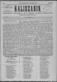 Kaliszanin : gazeta miasta Kalisza i jego okolic