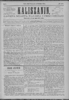 Kaliszanin : gazeta miasta Kalisza i jego okolic