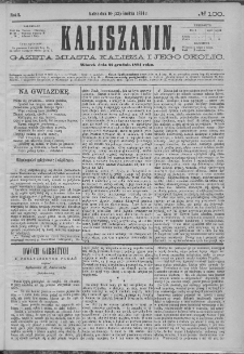 Kaliszanin : gazeta miasta Kalisza i jego okolic