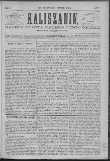 Kaliszanin : gazeta miasta Kalisza i jego okolic