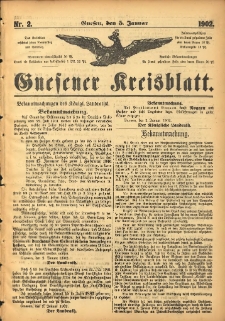 Gnesener Kreisblatt 1902.01.03 Nr2