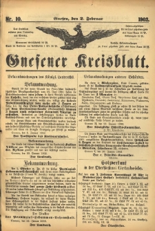 Gnesener Kreisblatt 1902.02.02 Nr10