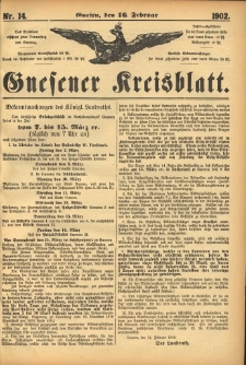 Gnesener Kreisblatt 1902.02.16 Nr14