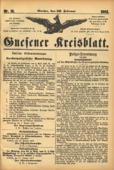 Gnesener Kreisblatt 1902.02.20 Nr15