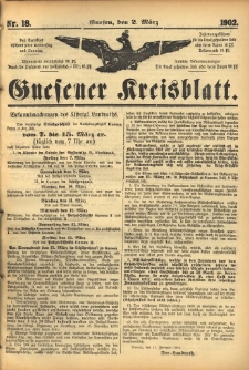 Gnesener Kreisblatt 1902.03.02 Nr18