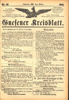 Gnesener Kreisblatt 1902.03.30 Nr26