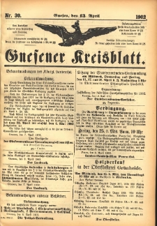 Gnesener Kreisblatt 1902.04.13 Nr30