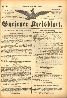 Gnesener Kreisblatt 1902.04.17 Nr31