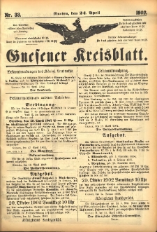 Gnesener Kreisblatt 1902.04.24 Nr33