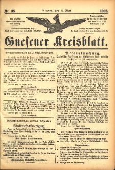 Gnesener Kreisblatt 1902.05.01 Nr35