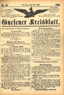 Gnesener Kreisblatt 1902.05.18 Nr40