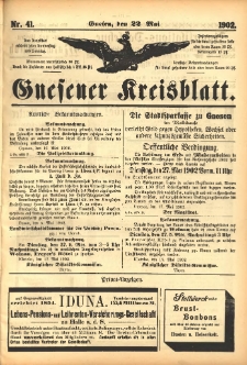 Gnesener Kreisblatt 1902.05.22 Nr41