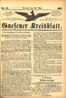 Gnesener Kreisblatt 1902.05.29 Nr43