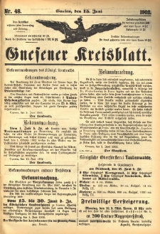Gnesener Kreisblatt 1902.06.15 Nr48