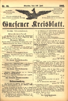 Gnesener Kreisblatt 1902.07.10 Nr55