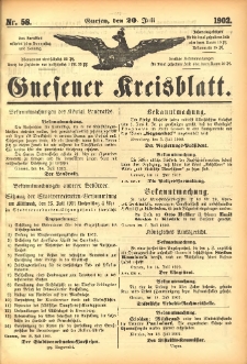 Gnesener Kreisblatt 1902.07.20 Nr58