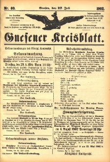 Gnesener Kreisblatt 1902.07.27 Nr60