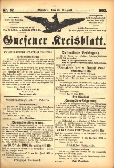 Gnesener Kreisblatt 1902.08.03 Nr62