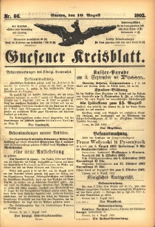 Gnesener Kreisblatt 1902.08.10 Nr64